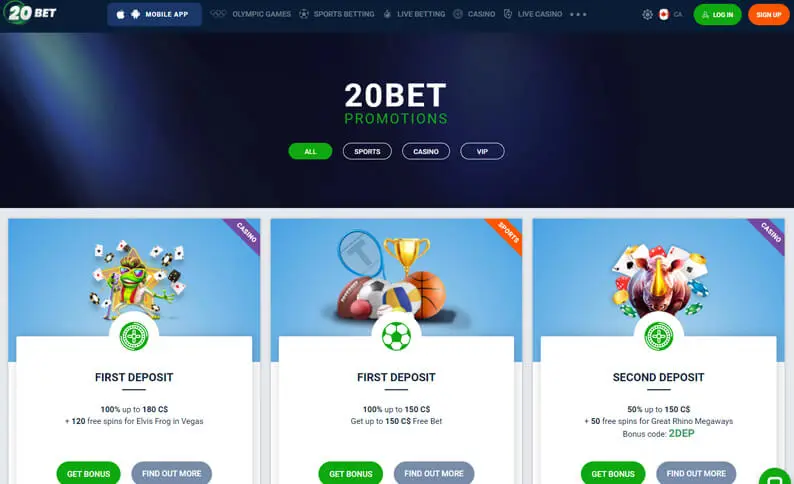 20Bet-Promotions-Hub-Screenshot