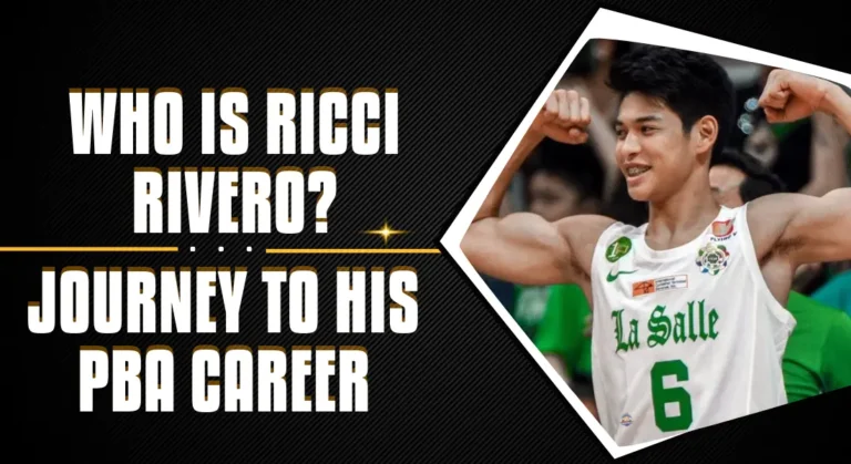 Ricci Rivero Journey on his PBA Career